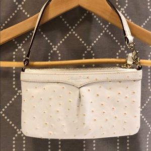 Dooney & Bourke White Ostrich Wristlet